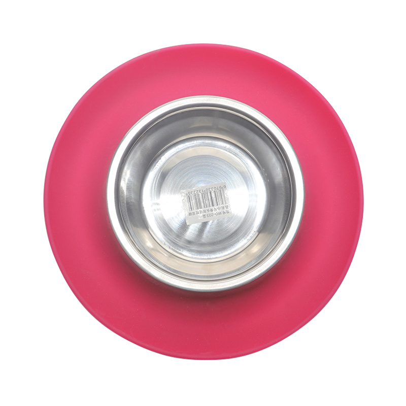 環(huán)保硅膠碗紅綠兩色，可供中小型寵物使用